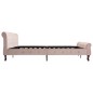 vidaXL Estructura de cama de terciopelo rosa 200x200 cm vidaXL Estructura de cama de terciopelo rosa 200x200 cm