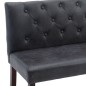 vidaXL Banco de piel de ante artificial gris 148,5 cm vidaXL Banco de piel de ante artificial gris 148,5 cm