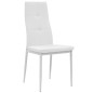 vidaXL Sillas de comedor 4 unidades cuero sintético blanco vidaXL Sillas de comedor 4 unidades cuero sintético blanco