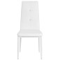 vidaXL Sillas de comedor 4 unidades cuero sintético blanco vidaXL Sillas de comedor 4 unidades cuero sintético blanco