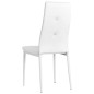 vidaXL Sillas de comedor 4 unidades cuero sintético blanco vidaXL Sillas de comedor 4 unidades cuero sintético blanco