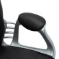 vidaXL Silla de oficina giratoria de cuero sintético negro vidaXL Silla de oficina giratoria de cuero sintético negro
