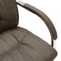 vidaXL Silla de oficina voladiza de tela gris taupe vidaXL Silla de oficina voladiza de tela gris taupe