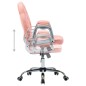 vidaXL Silla de oficina giratoria de cuero sintético rosa vidaXL Silla de oficina giratoria de cuero sintético rosa