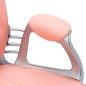 vidaXL Silla de oficina giratoria de cuero sintético rosa vidaXL Silla de oficina giratoria de cuero sintético rosa
