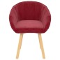 vidaXL Silla de comedor terciopelo rojo vino tinto vidaXL Silla de comedor terciopelo rojo vino tinto