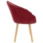 vidaXL Silla de comedor terciopelo rojo vino tinto vidaXL Silla de comedor terciopelo rojo vino tinto