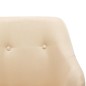 vidaXL Silla mecedora de tela crema