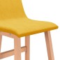 vidaXL Taburetes de cocina 2 unidades tela amarillo mostaza vidaXL Taburetes de cocina 2 unidades tela amarillo mostaza