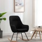 vidaXL Silla mecedora de tela negra vidaXL Silla mecedora de tela negra