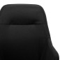 vidaXL Silla mecedora de tela negra vidaXL Silla mecedora de tela negra