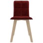 vidaXL Sillas de comedor 4 unidades tela rojo tinto vidaXL Sillas de comedor 4 unidades tela rojo tinto