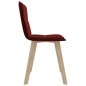 vidaXL Sillas de comedor 4 unidades tela rojo tinto vidaXL Sillas de comedor 4 unidades tela rojo tinto