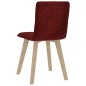 vidaXL Sillas de comedor 4 unidades tela rojo tinto vidaXL Sillas de comedor 4 unidades tela rojo tinto