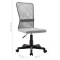 vidaXL Silla de oficina de tela de malla gris 44x52x100 cm vidaXL Silla de oficina de tela de malla gris 44x52x100 cm