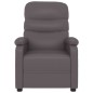 vidaXL Sillón reclinable de cuero sintético gris vidaXL Sillón reclinable de cuero sintético gris