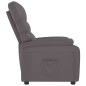 vidaXL Sillón reclinable de cuero sintético gris vidaXL Sillón reclinable de cuero sintético gris