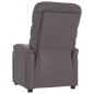 vidaXL Sillón reclinable de cuero sintético gris vidaXL Sillón reclinable de cuero sintético gris