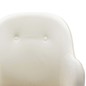 vidaXL Silla mecedora de terciopelo blanco crema