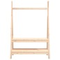 vidaXL Perchero de madera maciza de pino 100x45,5x150 cm