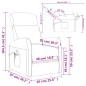 vidaXL Sillón de masaje de cuero sintético negro vidaXL Sillón de masaje de cuero sintético negro