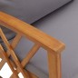 vidaXL Banco de jardín con cojines 119 cm madera maciza de acacia vidaXL Banco de jardín con cojines 119 cm madera maciza de acacia