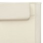 vidaXL Tumbona de textilene crema y gris vidaXL Tumbona de textilene crema y gris