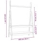 vidaXL Perchero de madera maciza de pino 100x45,5x150 cm