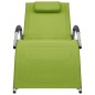 vidaXL Tumbona de textilene verde y gris vidaXL Tumbona de textilene verde y gris