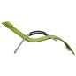 vidaXL Tumbona de textilene verde y gris vidaXL Tumbona de textilene verde y gris