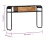 vidaXL Mesa consola de madera maciza de mango 118x30x75 cm vidaXL Mesa consola de madera maciza de mango 118x30x75 cm