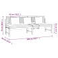 vidaXL Sofá cama con cojín madera maciza acacia gris 200x60x75 cm vidaXL Sofá cama con cojín madera maciza acacia gris 200x60x75 cm