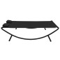 vidaXL Tumbona doble de exterior de tela negro vidaXL Tumbona doble de exterior de tela negro