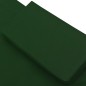 vidaXL Tumbona de jardín con toldo y cojines verde