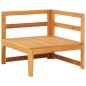 vidaXL Sofá de esquina madera maciza de acacia con cojines gris oscuro vidaXL Sofá de esquina madera maciza de acacia con cojines gris oscuro