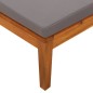 vidaXL Tumbona con cojines gris oscuro madera maciza de acacia vidaXL Tumbona con cojines gris oscuro madera maciza de acacia