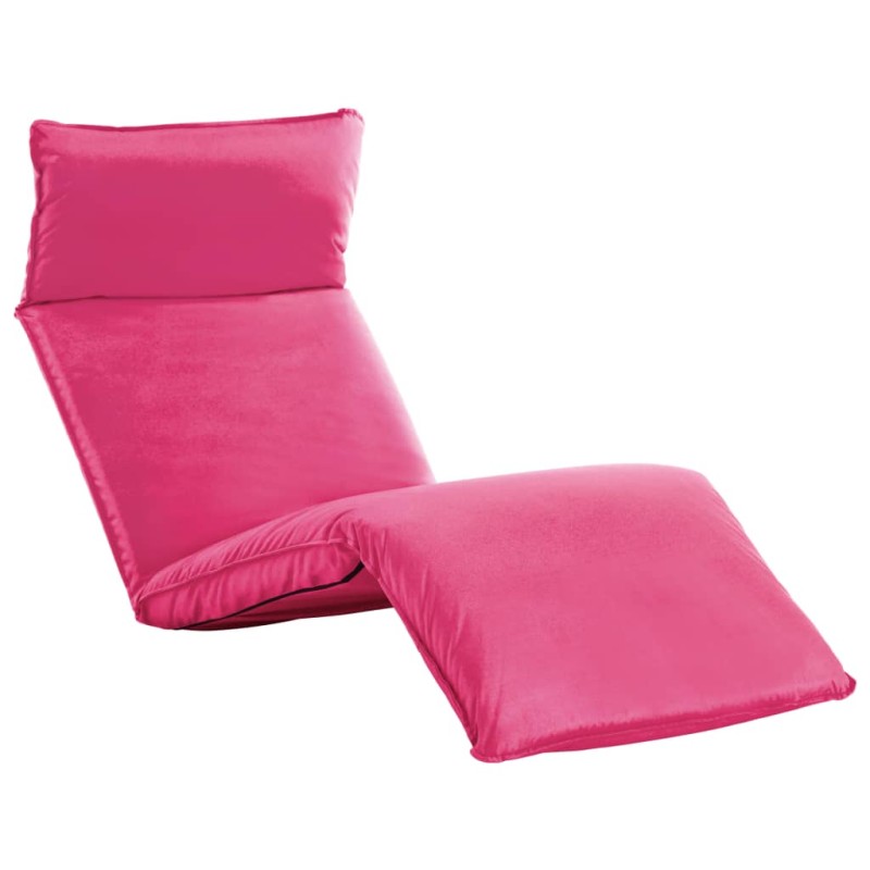 vidaXL Tumbona plegable de tela Oxford rosa vidaXL Tumbona plegable de tela Oxford rosa