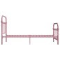 vidaXL Estructura de cama de metal rosa 90x200 cm