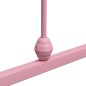 vidaXL Estructura de cama de metal rosa 90x200 cm