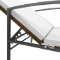 vidaXL Tumbonas con mesita 2 unidades ratán sintético marrón vidaXL Tumbonas con mesita 2 unidades ratán sintético marrón