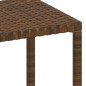 vidaXL Tumbonas con mesita 2 unidades ratán sintético marrón vidaXL Tumbonas con mesita 2 unidades ratán sintético marrón