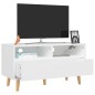 vidaXL Mueble para TV madera contrachapada blanco 90x40x48,5 cm vidaXL Mueble para TV madera contrachapada blanco 90x40x48,5 cm