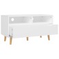 vidaXL Mueble para TV madera contrachapada blanco 90x40x48,5 cm vidaXL Mueble para TV madera contrachapada blanco 90x40x48,5 cm