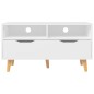 vidaXL Mueble para TV madera contrachapada blanco 90x40x48,5 cm vidaXL Mueble para TV madera contrachapada blanco 90x40x48,5 cm