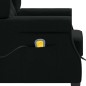vidaXL Sillón de masaje con reposapiés tela negro vidaXL Sillón de masaje con reposapiés tela negro
