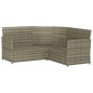 vidaXL Set de sofás en forma de L 2 pzas cojines ratán sintético gris vidaXL Set de sofás en forma de L 2 pzas cojines ratán sintético gris