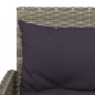 vidaXL Set de sofás en forma de L 2 pzas cojines ratán sintético gris vidaXL Set de sofás en forma de L 2 pzas cojines ratán sintético gris