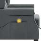 vidaXL Sillón de masaje con reposapiés tela gris claro vidaXL Sillón de masaje con reposapiés tela gris claro