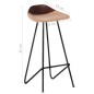 vidaXL Taburetes de cocina 4 unidades cuero auténtico marrón vidaXL Taburetes de cocina 4 unidades cuero auténtico marrón