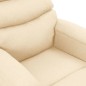 vidaXL Sillón de masaje de tela color crema vidaXL Sillón de masaje de tela color crema